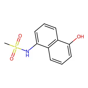 Methanesulfonamide, N-(5-hydroxy-1-naphthalenyl)- structure