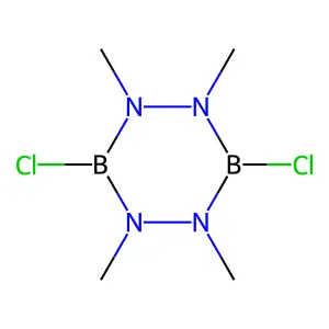 1,2,4,5,3,6-Tetrazadiborine, 3,6-dichlorohexahydro-1,2,4,5-tetramethyl- structure