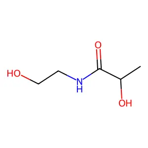 N-(2-hydroxyethyl)lactamide structure