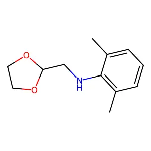 1,3-Dioxolane-2-methanamine, N-(2,6-dimethylphenyl)- structure