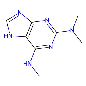 N2,N2,N6-Trimethyl-9H-purine-2,6-diamine structure