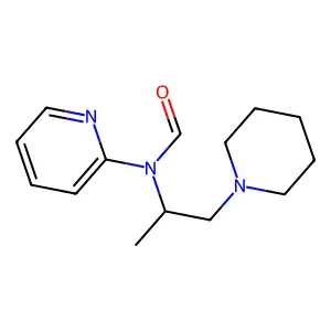 Formamide, N-(1-methyl-2-(1-piperidinyl)ethyl)-N-2-pyridinyl- structure