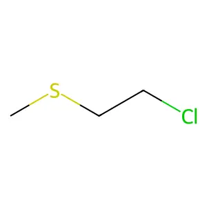2-Chloroethyl methyl sulfide structure