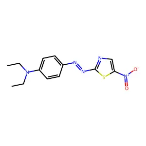 Benzenamine, N,N-diethyl-4-[2-(5-nitro-2-thiazolyl)diazenyl]- structure