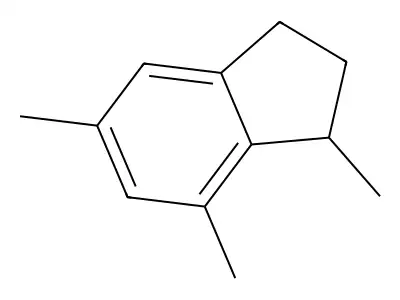 1,5,7-Trimethylindan structure