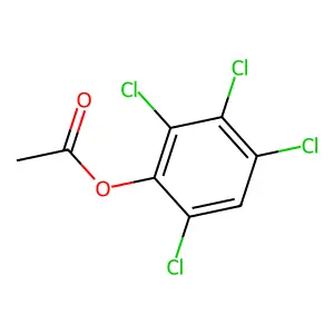 2,3,4,6-Tetrachlorophenyl acetate structure