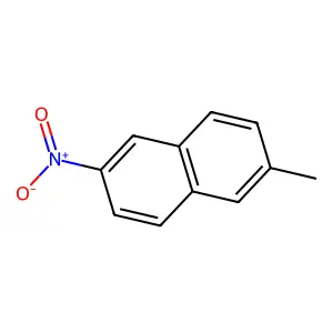 2-Methyl-6-nitronaphthalene structure