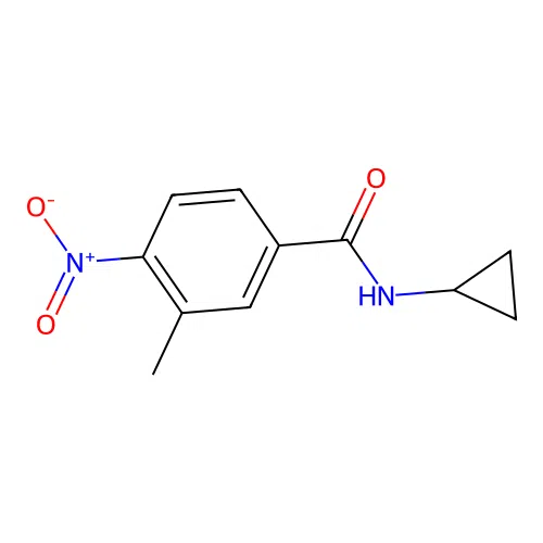 N-cyclopropyl-3-methyl-4-nitrobenzamide structure