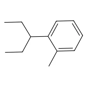 1-Methyl-2-(1-ethylpropyl)benzene structure