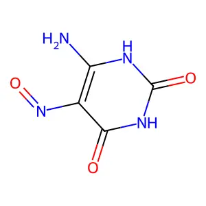 6-Amino-5-nitrosouracil structure