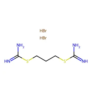 Carbamimidothioic acid, C,C'-1,3-propanediyl ester, hydrobromide (1:2) structure