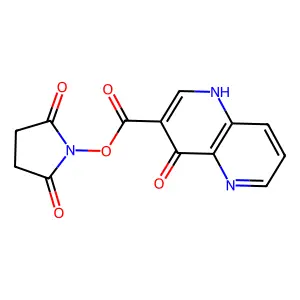 Succinimido (1,5-naphthyridin-3-yl)formate structure