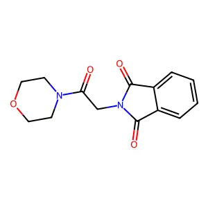 Phthalimide, N-((morpholinocarbonyl)methyl)- structure