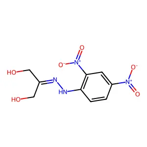 2-Propanone, 1,3-dihydroxy-, (2,4-dinitrophenyl)hydrazone structure