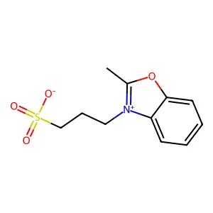 benzoxazolium, 2-methyl-3-(3-sulfopropyl)-, inner salt structure