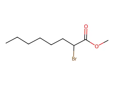 Octanoic acid, 2-bromo-, methyl ester structure