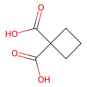 1,1-Cyclobutanedicarboxylic acid structure