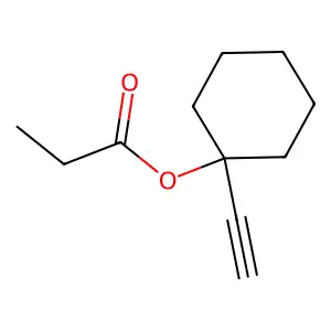 Cyclohexanol, 1-ethynyl-, 1-propanoate structure