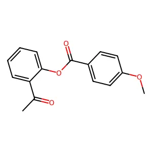 2-Acetylphenyl p-anisate structure