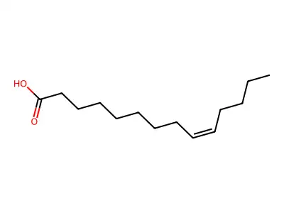Tetradec-9-enoic acid structure