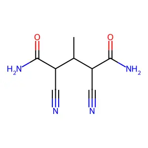 2,4-Dicyano-3-methylglutaramide structure