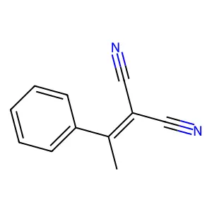 Propanedinitrile, 2-(1-phenylethylidene)- structure