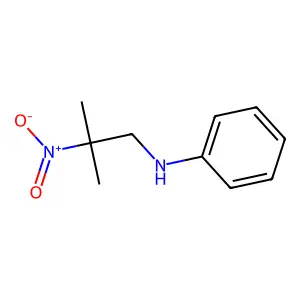 Benzenamine, N-(2-methyl-2-nitropropyl)- structure