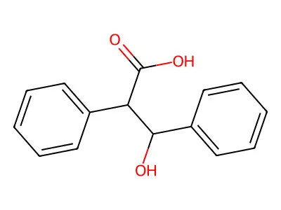 3-Hydroxy-2,3-diphenylpropanoic acid structure