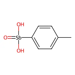 Dihydroxy(4-methylphenyl)stibine oxide structure