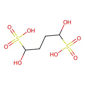 1,4-Butanedisulfonic acid, 1,4-dihydroxy-, sodium salt (1:2) structure