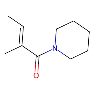 Piperidine, 1-(2-methyl-1-oxo-2-butenyl)- structure