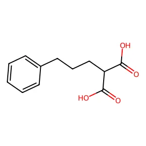 Propanedioic acid, 2-(3-phenylpropyl)- structure