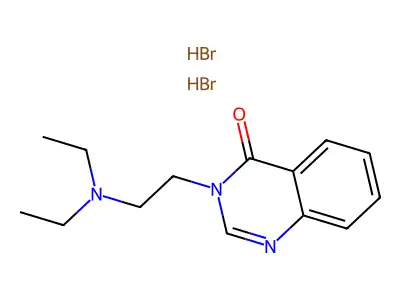 4(3H)-Quinazolinone, 3-(2-(diethylamino)ethyl)-, dihydrobromide structure
