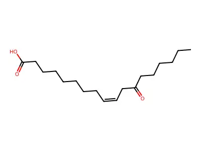 12-Oxooctadec-9-enoic acid structure