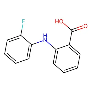 Anthranilic acid, N-(o-fluorophenyl)- structure