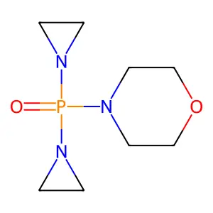 Bis(1-aziridinyl)morpholinophosphine oxide structure