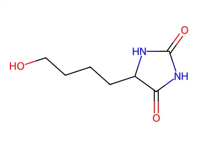 2,4-Imidazolidinedione, 5-(4-hydroxybutyl)- structure