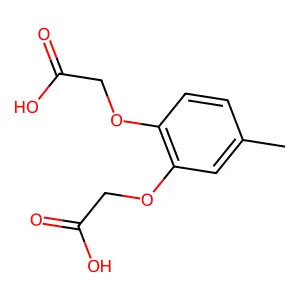 2,2'-((4-Methyl-1,2-phenylene)bis(oxy))bisacetic acid structure