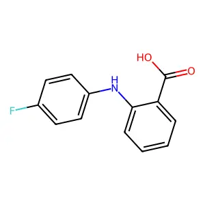 2-[(4-Fluorophenyl)amino]benzoic acid structure