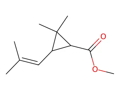 Methyl chrysanthemate structure