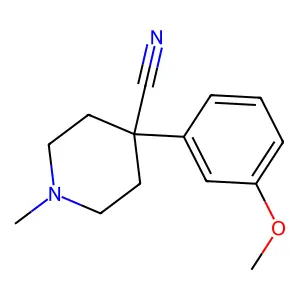 4-(3-Methoxyphenyl)-1-methylpiperidine-4-carbonitrile structure
