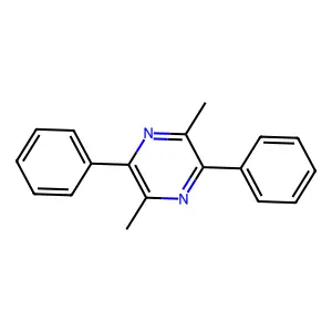 Pyrazine, 2,5-dimethyl-3,6-diphenyl- structure