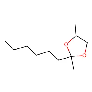 2-Hexyl-2,4-dimethyl-1,3-dioxolane structure