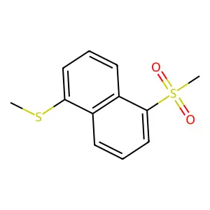 1-(Methylsulfonyl)-5-(methylthio)naphthalene structure