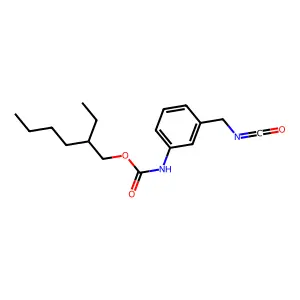 Carbamic acid, N-(3-isocyanatomethylphenyl)-, 2-ethylhexyl ester structure