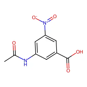 3-Acetamido-5-nitrobenzoic acid structure