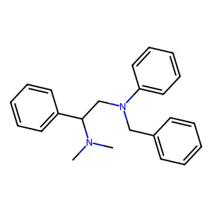 N1,N1-Dimethyl-N2,1-diphenyl-N2-(phenylmethyl)-1,2-ethanediamine structure