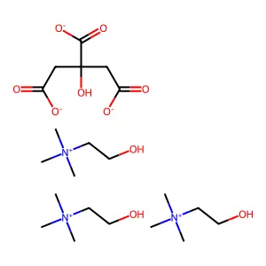 Tricholine citrate structure