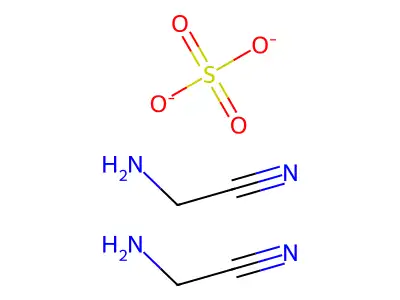 Bis((cyanomethyl)ammonium) sulphate structure