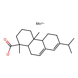 Manganese abietate, technical structure